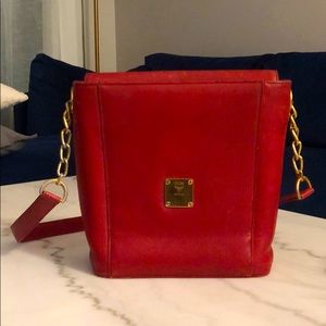 Autehntic MCM Antique Red Crossbody